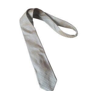 Chaps By Ralph Lauren Gold and Blue Silk Tie